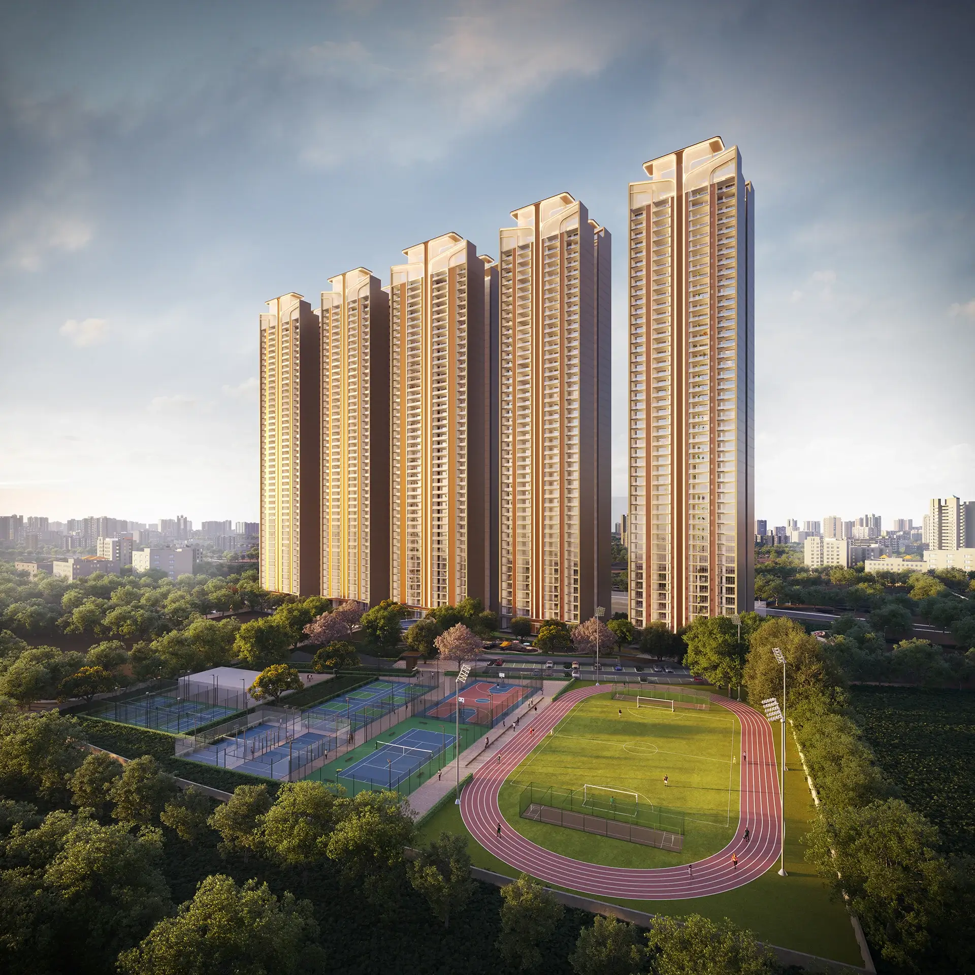 Sports area amenities at Suncity Monarch Residences Gurgaon