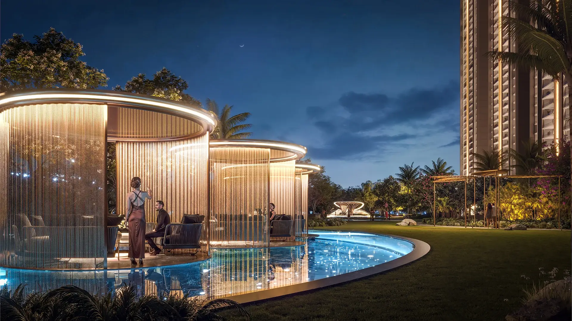 Waterbody landscape at Suncity Monarch Residences Gurgaon